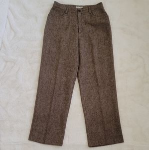 J crew brown wool pants, size 10